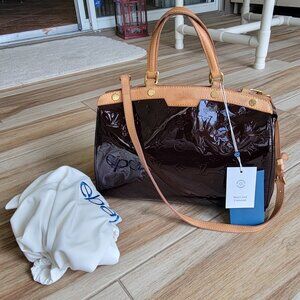 Louis Vuitton Amarante Brea Monogram Patent Leather Shoulder Duo Handbag